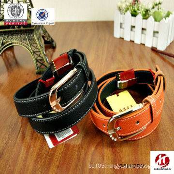 hangzhou belt factory wholesale lady's black & orange belts